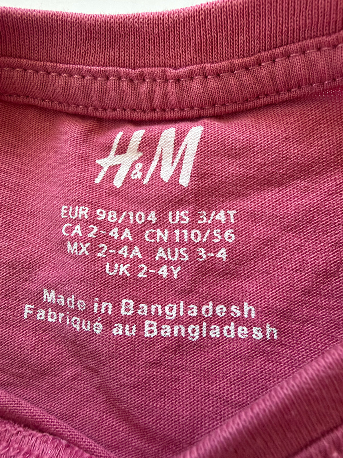 H&M Tshirt (2-4)