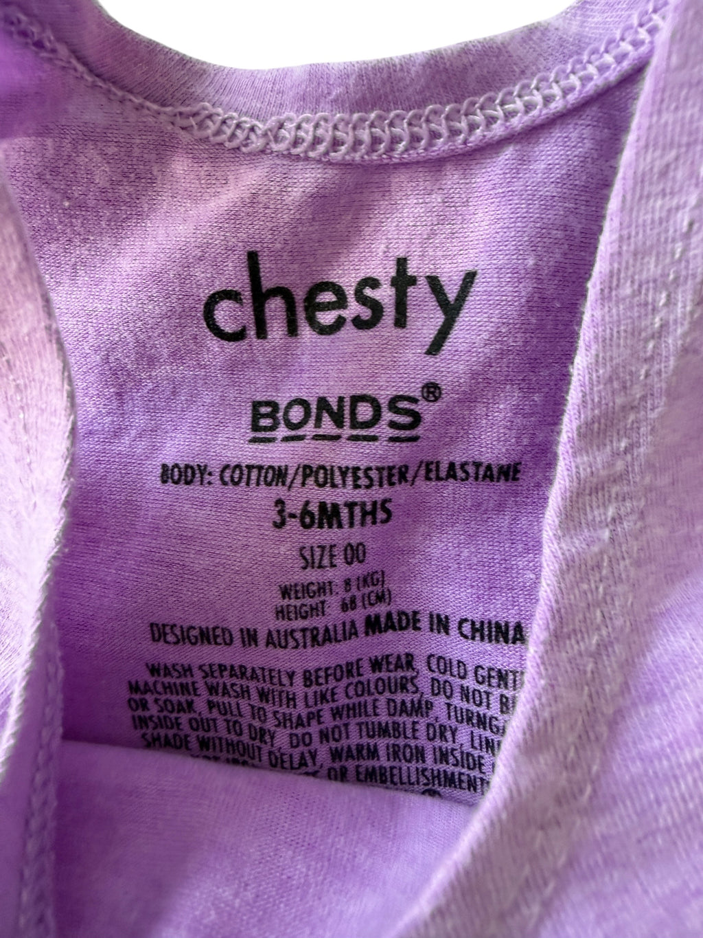Bonds Singlet (3-6M)