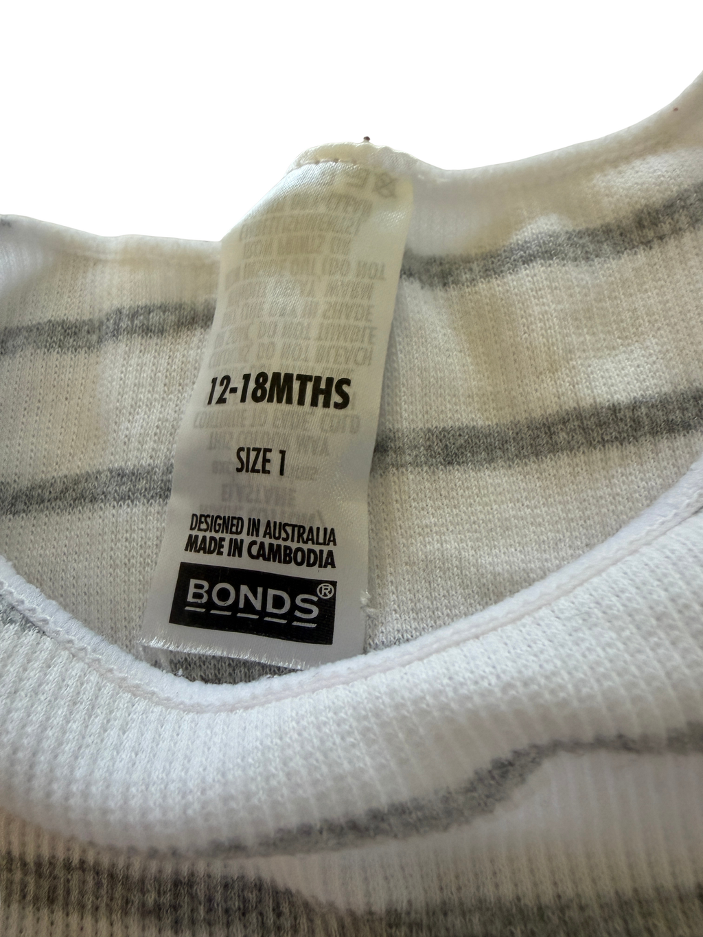 Bonds Bodysuit (12-18M)